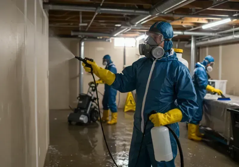 Basement Sanitization and Antimicrobial Treatment process in Dawes County, NE